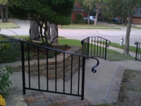 Scroll & lambstongue railing