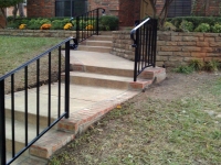 Black painted railing
