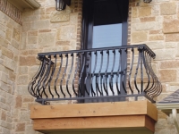 wrought iron balconies