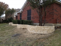 White Stone Garden Wall