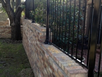 wall anchored security fence