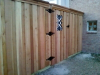 Iron insert cedar gate 2