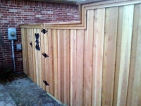 Iron insert cedar gate 3