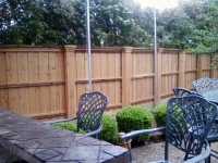 Triple trim cedar fence 2