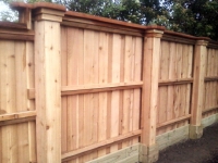 Triple trim cedar fence 6