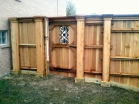 Natural cedar fence 2