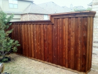 Stained cedar fence solutions