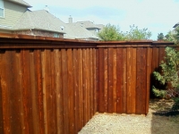Stained cedar fence 4