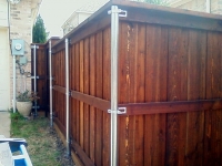 six foot stained fence dallas 2
