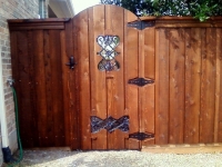 Cedar arched gate