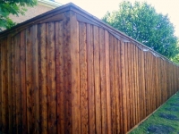 arched trim privacy fence